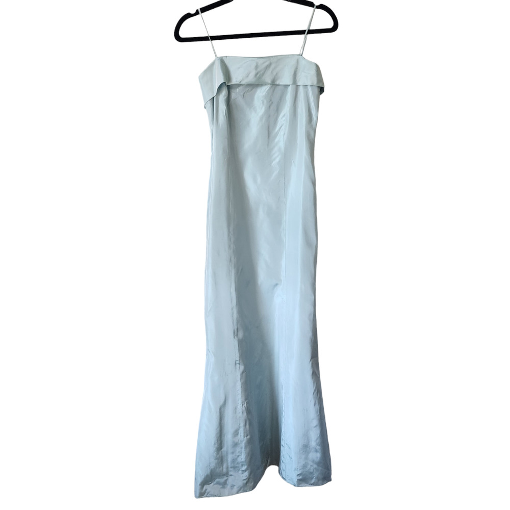 Vintage Vera Wang Taffeta Light Blue Gown size small
